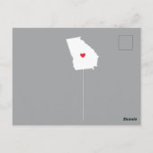 Carte postale de l'État de déménagement GEORGIA (Dos)