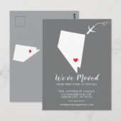 Carte postale de l'État de déménagement NEVADA (Devant / Derrière)