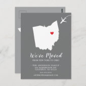 Carte postale de l'État de déménagement OHIO (Devant / Derrière)