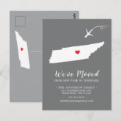 Carte postale de l'État de déménagement TENNESSEE (Devant / Derrière)