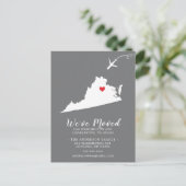 Carte postale de l'État de déménagement VIRGINIA (Debout devant)