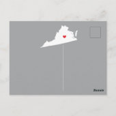 Carte postale de l'État de déménagement VIRGINIA (Dos)