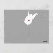 Carte postale de l'État de déménagement WEST VIRGI (Dos)