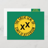 Carte postale de l'État de Jefferson (Devant / Derrière)