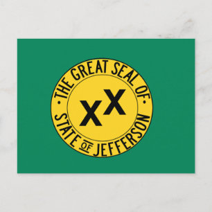 Carte postale de l'État de Jefferson
