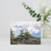 Carte postale de l'État de l'Alaska - Bluffs et Mo (Debout devant)