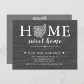 Carte postale de l'état de l'OHIO Moving Faire-par (Devant / Derrière)