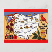 Carte postale de l'État de Ohio Buckeye (Devant)