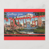 Carte postale de l'État de Washington (Devant)