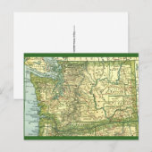 Carte postale de l'État de Washington (Devant / Derrière)