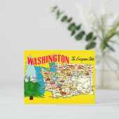 Carte postale de l'État de Washington (Debout devant)
