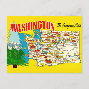 Carte postale de l'État de Washington