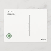 Carte postale de l'État de Washington : Arbre d'am (Dos)