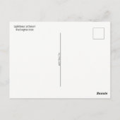 Carte postale de l'État de Washington - Phare au c (Dos)