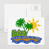 Carte postale de l'état d'esprit d'Ibiza (Devant / Derrière)