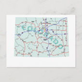 Carte postale de l'État du Colorado (Devant)