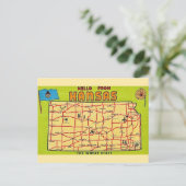 Carte postale de l'État du Kansas (Debout devant)