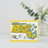 Carte postale de l'État du Massachusetts (Debout devant)