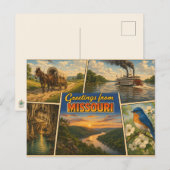 Carte postale de l'État du Missouri (Devant / Derrière)
