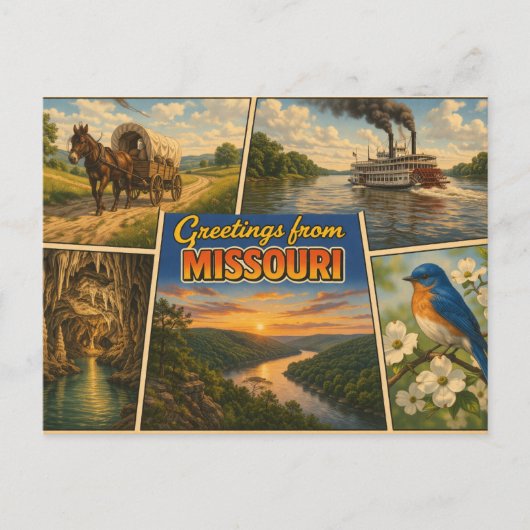 Carte postale de l'État du Missouri (Devant)