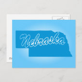 Carte postale de l'État du Nebraska (Devant / Derrière)