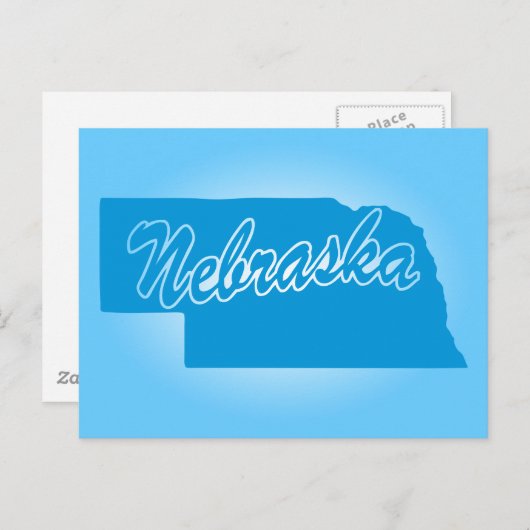 Carte postale de l'État du Nebraska (Devant / Derrière)