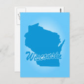 Carte postale de l'État du Wisconsin (Devant / Derrière)