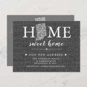 Carte postale de l'État INDIANA Moving Faire-part (Devant / Derrière)