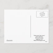Carte postale de lettre de jour de Valentines (Dos)