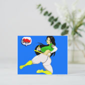 Carte postale de levage de garde de DUCK-GIRL (Debout devant)