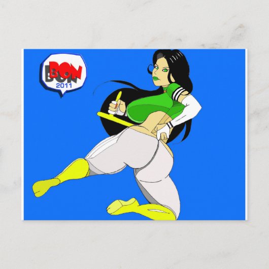 Carte postale de levage de garde de DUCK-GIRL (Devant)