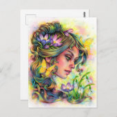 Carte postale de l'éveil printanier (Devant / Derrière)