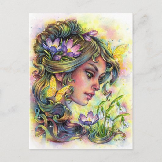 Carte postale de l'éveil printanier (Devant)