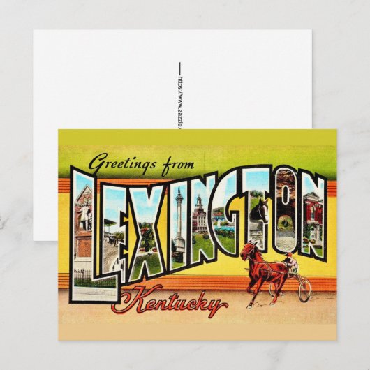 Carte postale de Lexington Kentucky (Devant / Derrière)