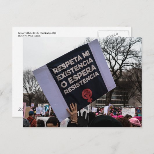 Carte postale de l'existence (espagnol) (Devant / Derrière)