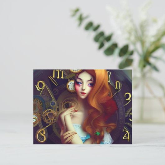 Carte postale de l'heure qui passe (Debout devant)