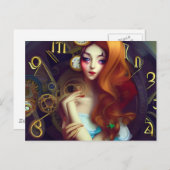 Carte postale de l'heure qui passe (Devant / Derrière)