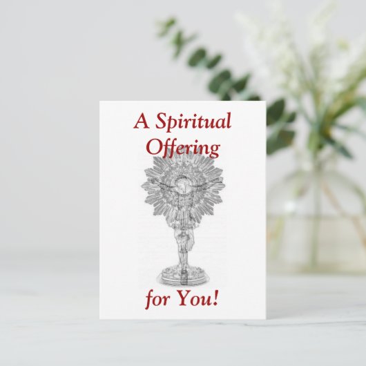 Carte postale de l'heure Sainte (Debout devant)