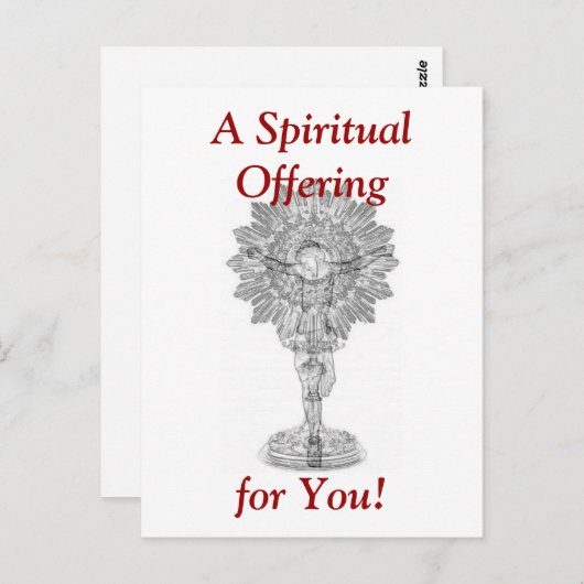 Carte postale de l'heure Sainte (Devant / Derrière)