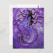 Carte postale de l'hippocampe pourpre (Devant / Derrière)