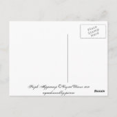 Carte postale de l'hippocampe pourpre (Dos)