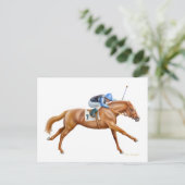 Carte postale de l'hippocampe Thoroughbb (Debout devant)