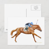 Carte postale de l'hippocampe Thoroughbb (Devant / Derrière)