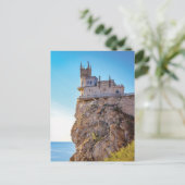 Carte postale de l'hirondelle le plus beau château (Debout devant)