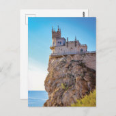 Carte postale de l'hirondelle le plus beau château (Devant / Derrière)