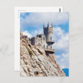 Carte postale de l'hirondelle le plus beau château (Devant / Derrière)