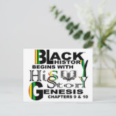 Carte postale de l'historique noir (Debout devant)