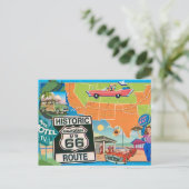 Carte postale de l'Historique Route 66 (Debout devant)