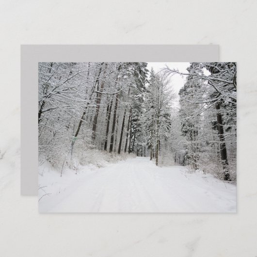 carte postale de l'hiver (Devant / Derrière)
