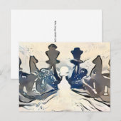 Carte postale de l'hiver des échecs (Devant / Derrière)